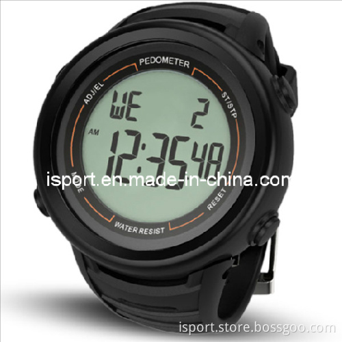 W203 Calorie Pedometer Watch with Wristband Comfortable PU Strap